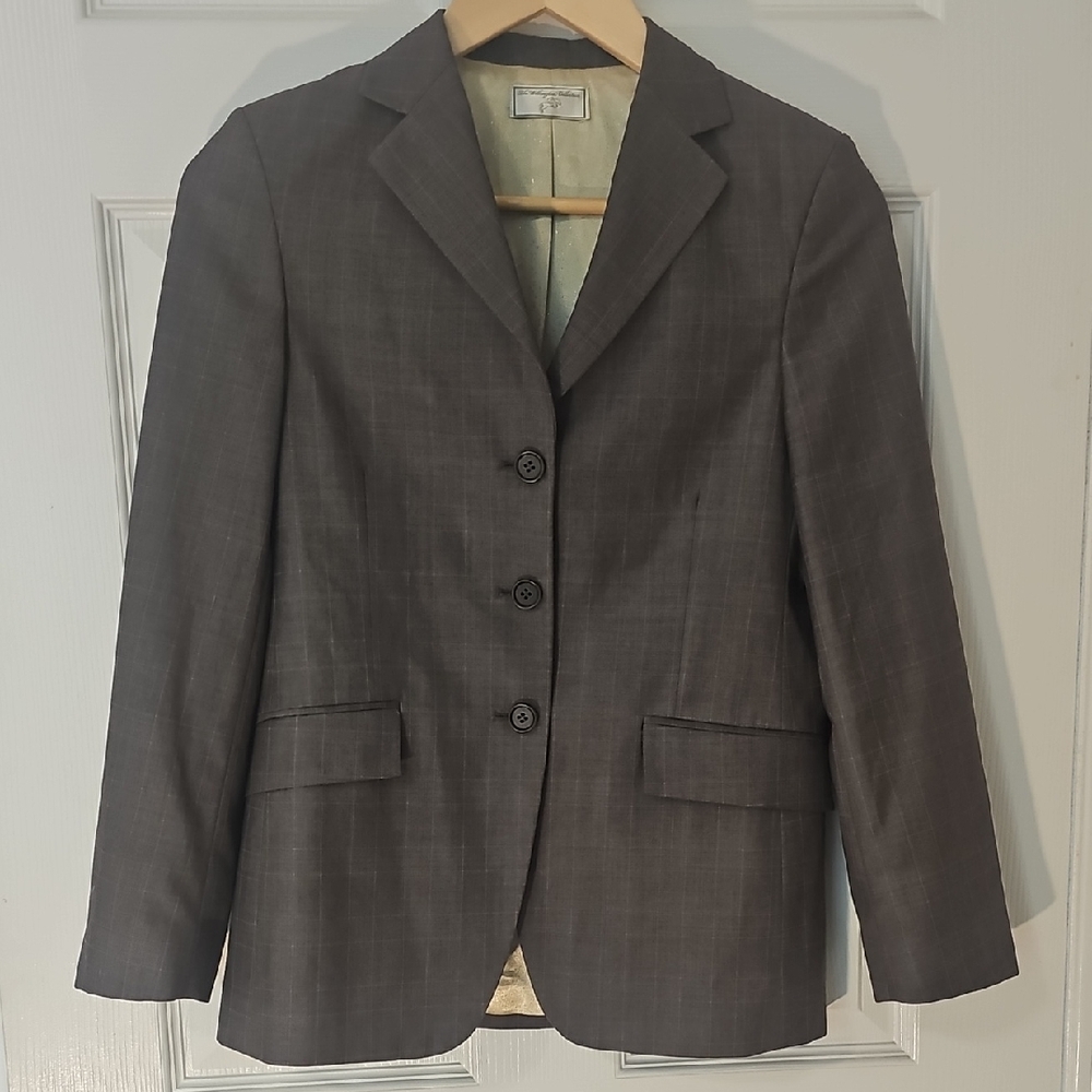 Horse Show Coat /Hunter Or Jumping Grey Plaid